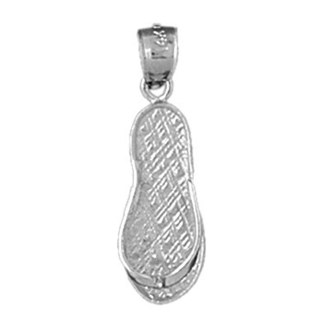 Sterling Silver Flip Flop Pendant