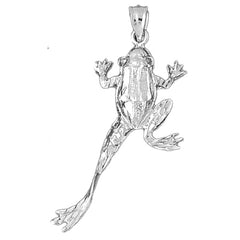 Sterling Silver Frog Pendant