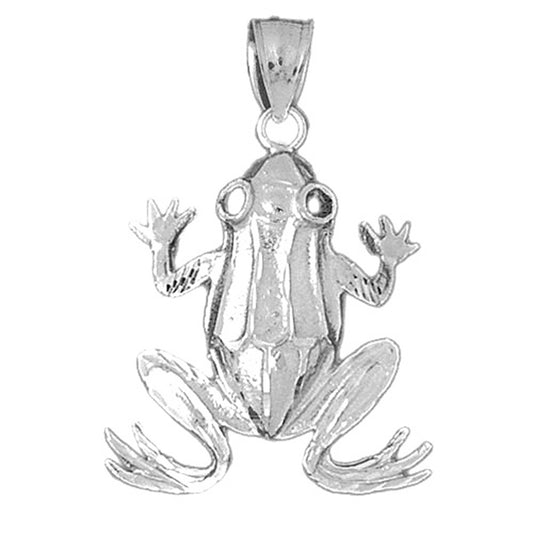 Sterling Silver Frog Pendant