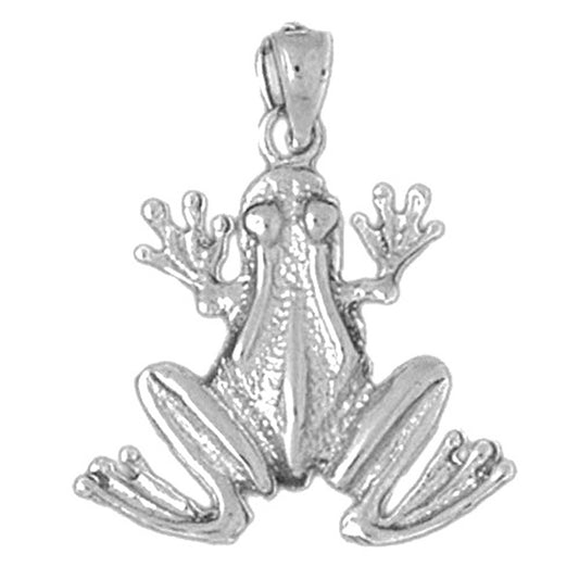 Sterling Silver Frog Pendant