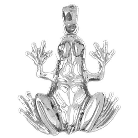 Sterling Silver Frog Pendant