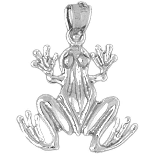 Sterling Silver Frog Pendant