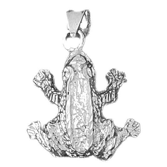 Sterling Silver Frog Pendant