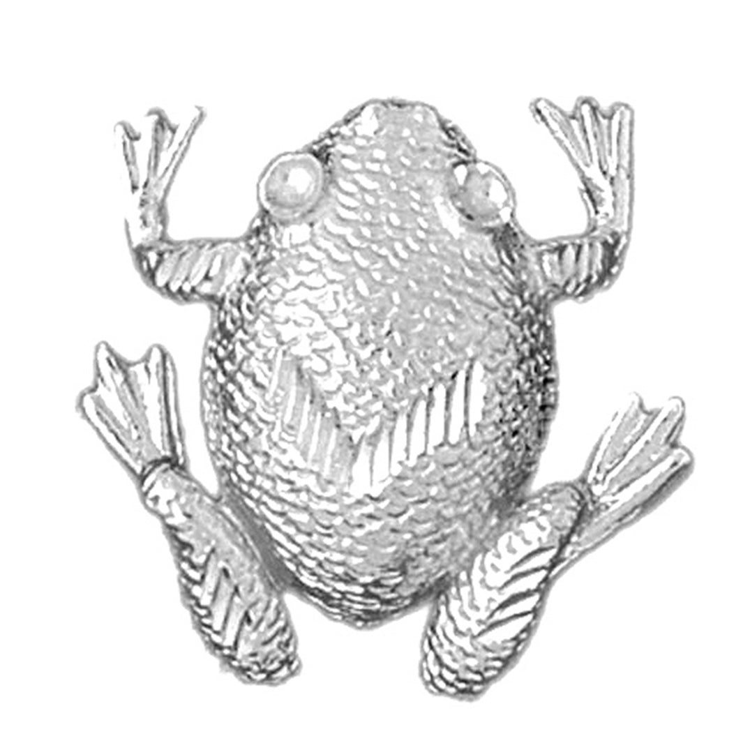 Sterling Silver Frog Pendant