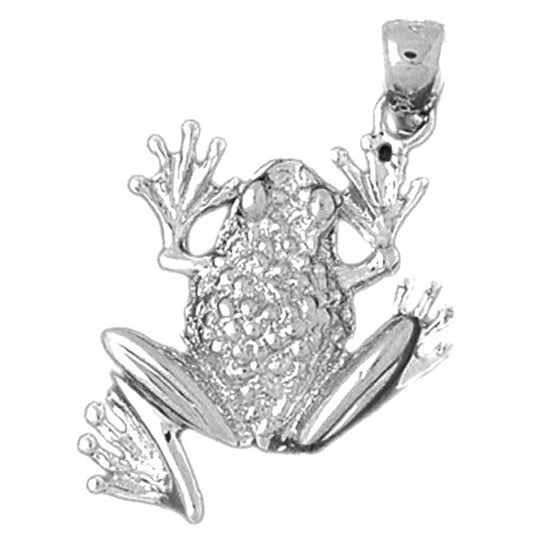 Sterling Silver Frog Pendant