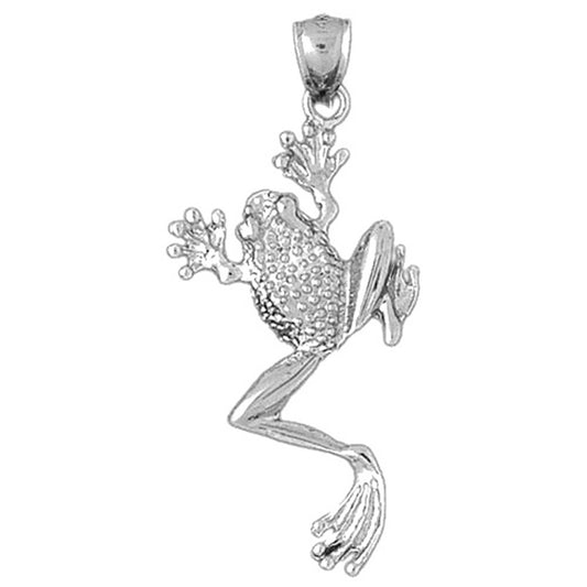 Sterling Silver Frog Pendant