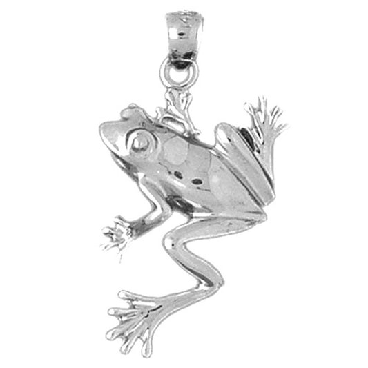 Sterling Silver Frog Pendant