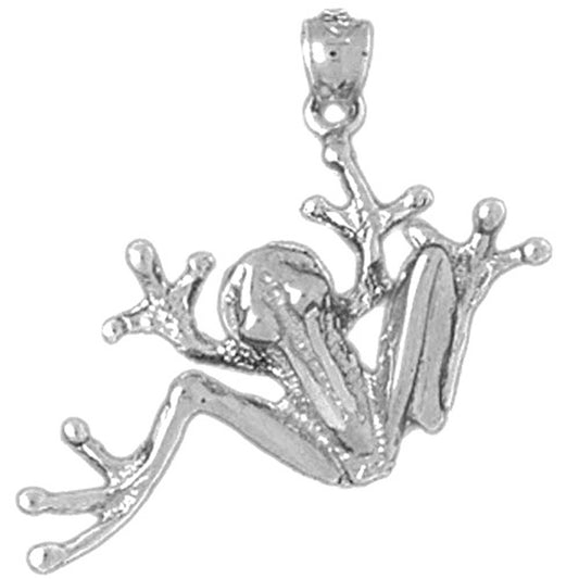 Sterling Silver Frog Pendant