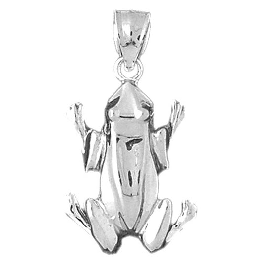 Sterling Silver Frog Pendant