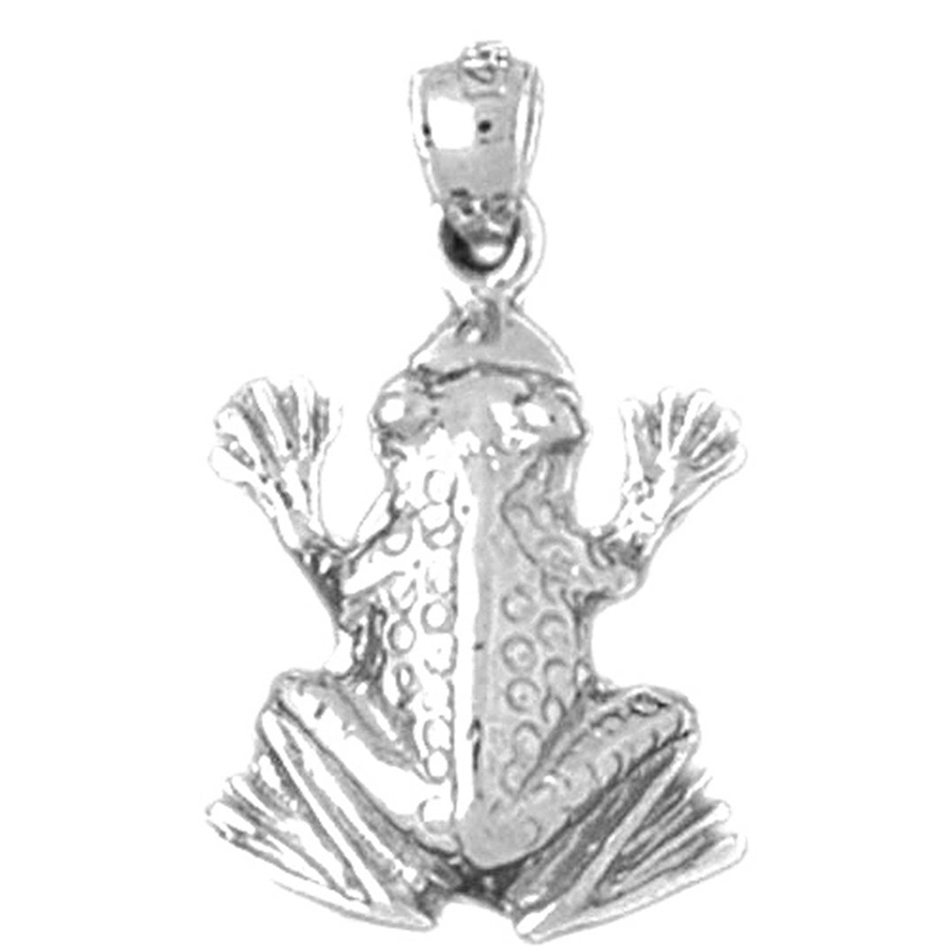 Sterling Silver Frog Pendant