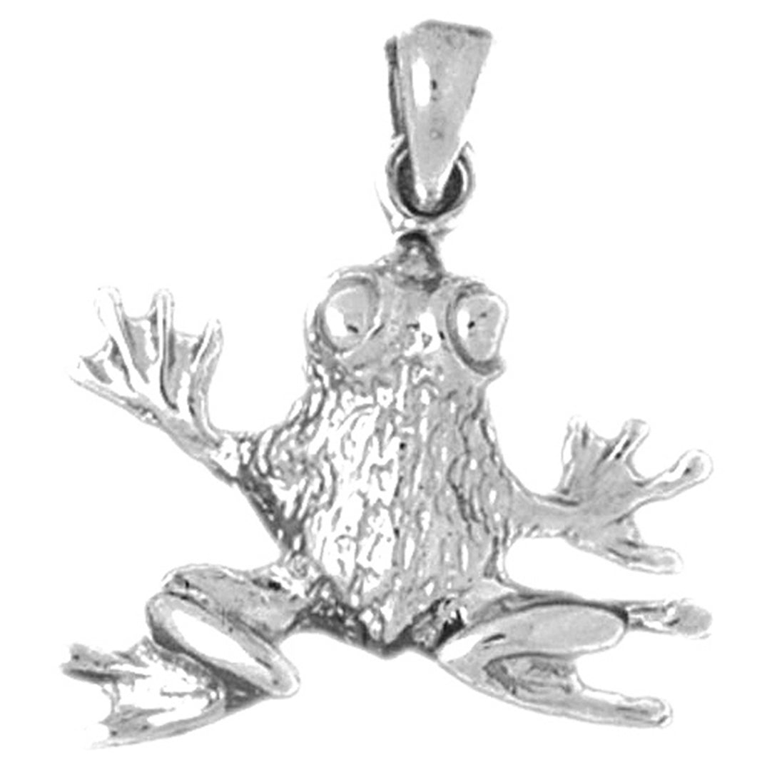 Sterling Silver Frog Pendant