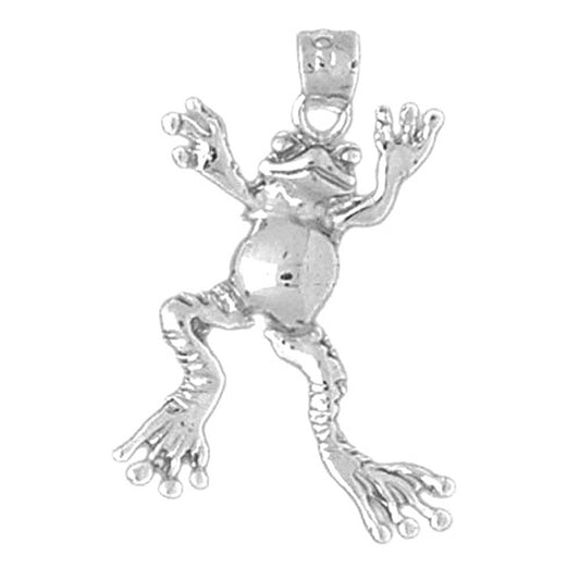 Sterling Silver Frog Pendant