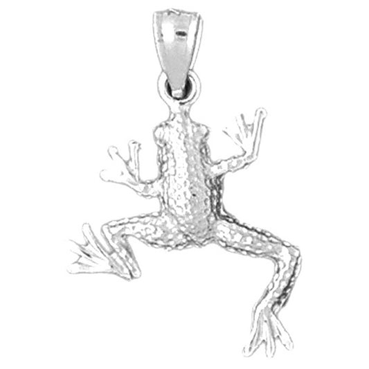 Sterling Silver Frog Pendant