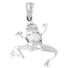 Sterling Silver Frog Pendant