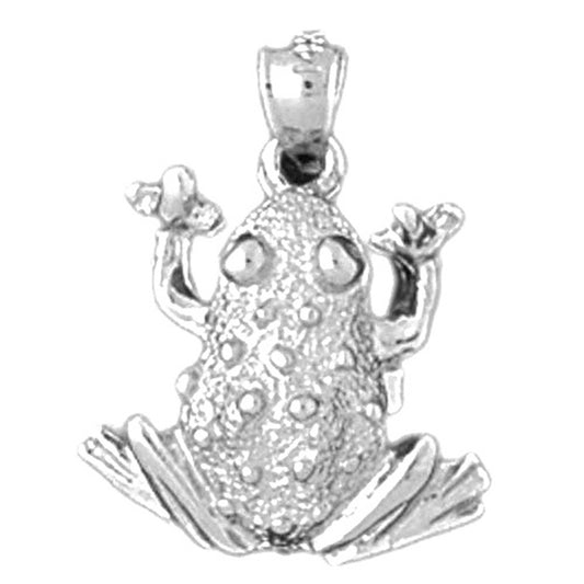 Sterling Silver Frog Pendant