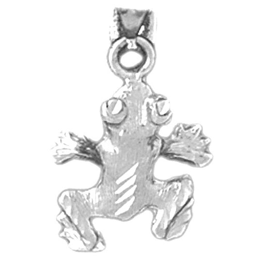 Sterling Silver Frog Pendant