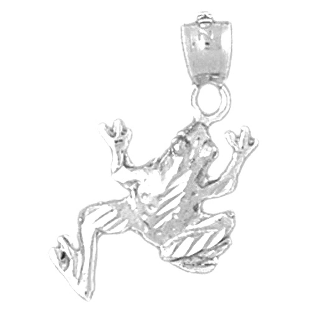 Sterling Silver Frog Pendant