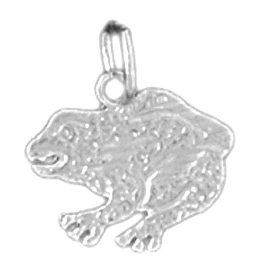 Sterling Silver Frog Pendant