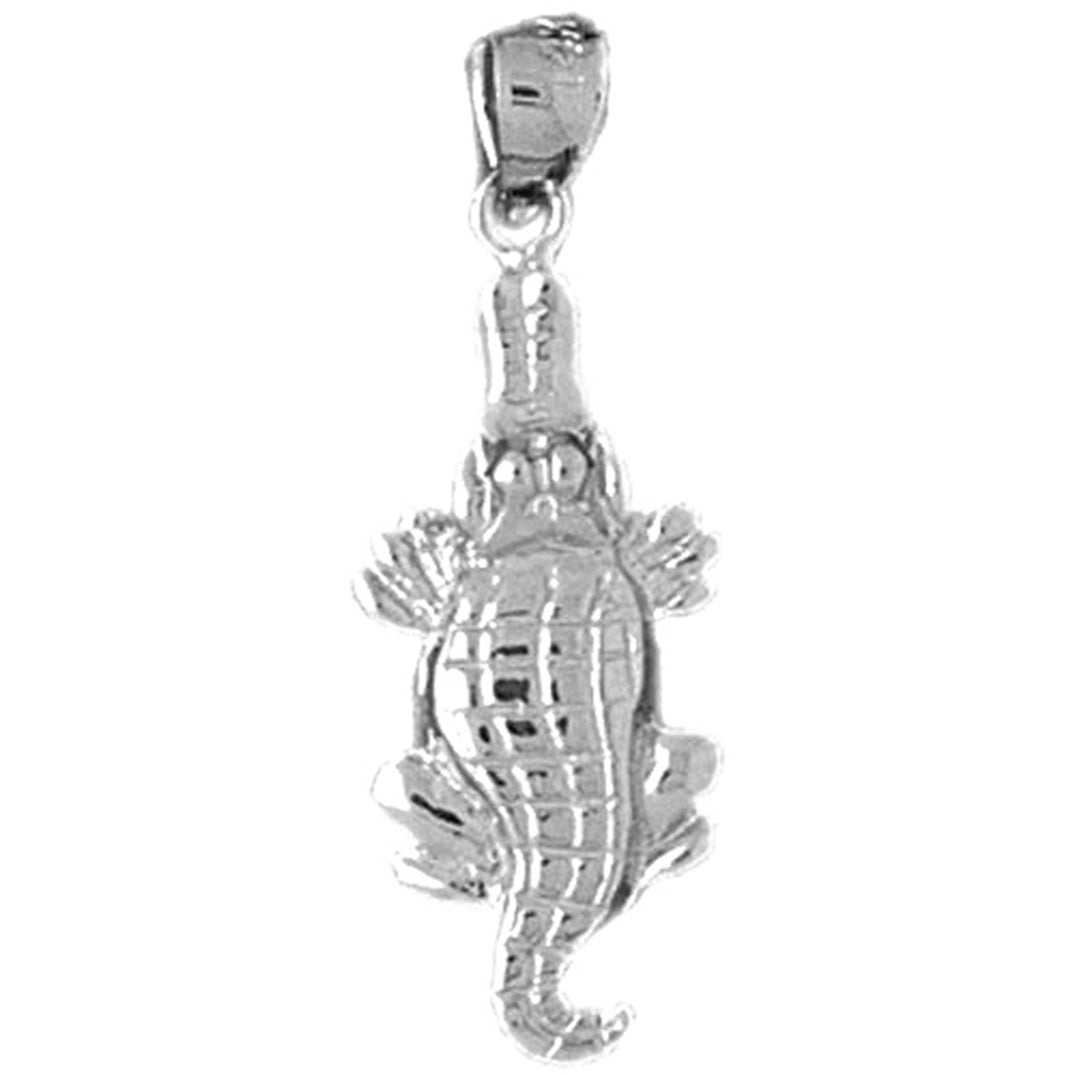 Sterling Silver Aligator Pendant
