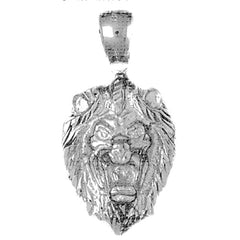 Sterling Silver Lion Head Pendant
