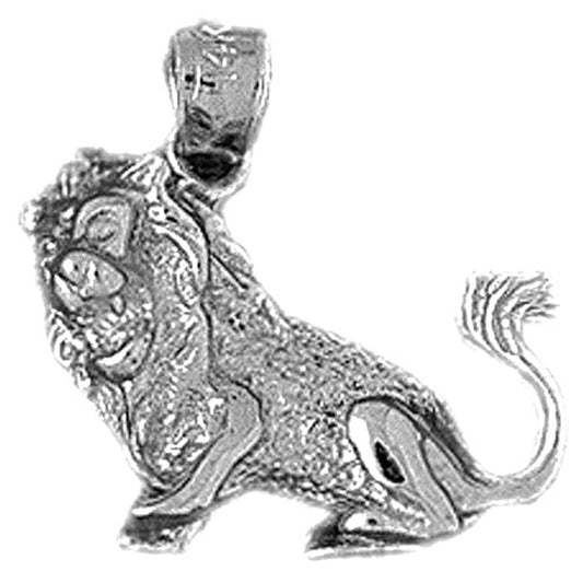Sterling Silver Lion Pendant