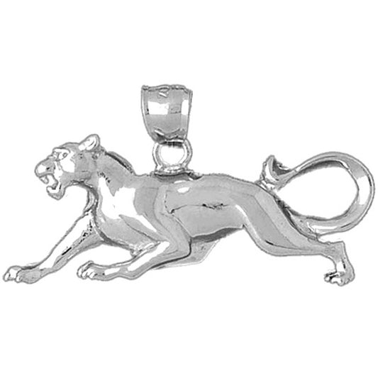 Sterling Silver Panther Pendant