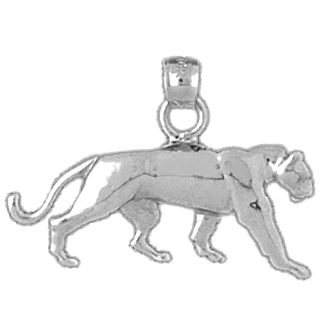 Sterling Silver Panther Pendant