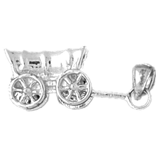 Sterling Silver Carriage Pendant