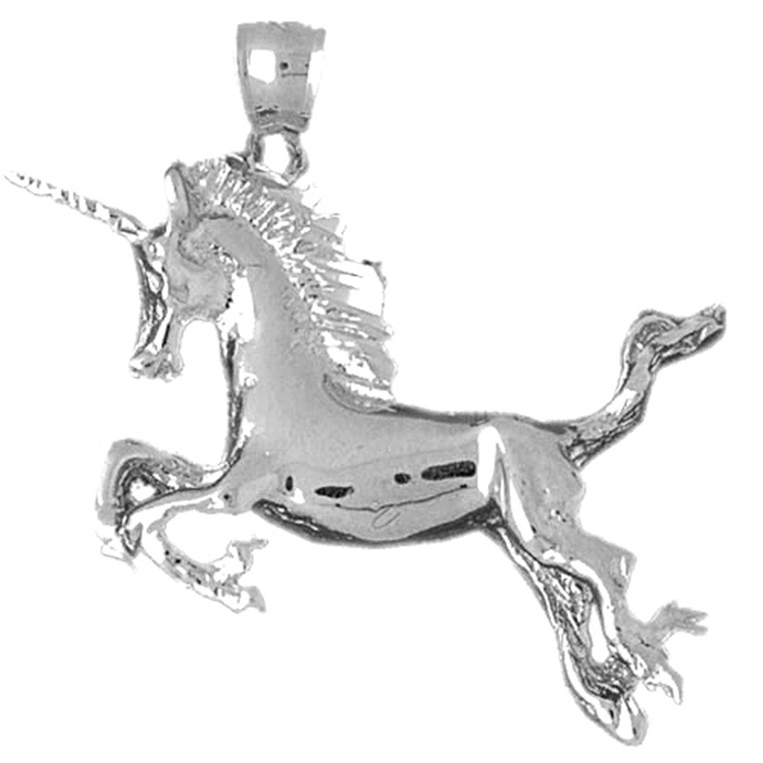 Sterling Silver Unicorn Pendant