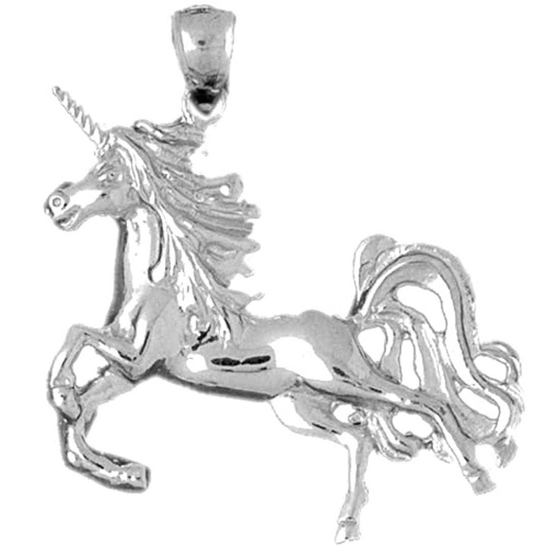 Sterling Silver Unicorn Pendant