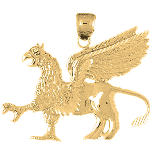 10K, 14K or 18K Gold Pegasus Pendant