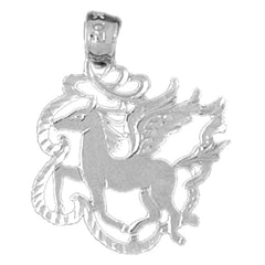 Sterling Silver Pegasus Pendant