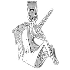 Sterling Silver Unicorns Pendant
