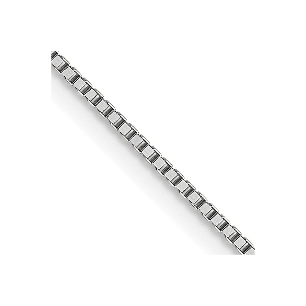 18K White Gold 0.7mm Box Chain