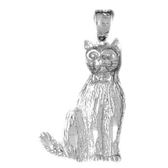 Sterling Silver Cat Pendant