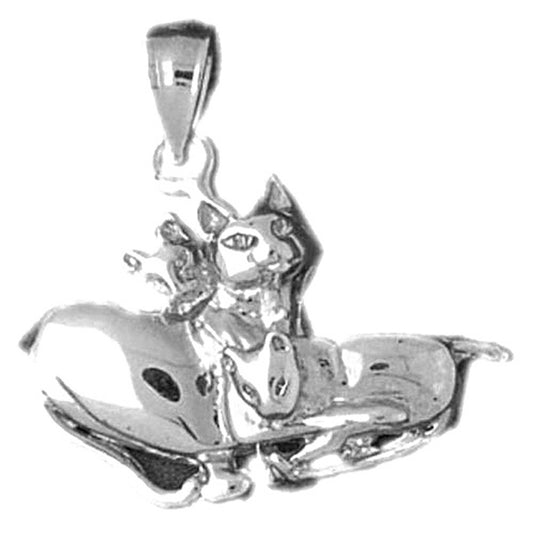 Sterling Silver Cat Pendant