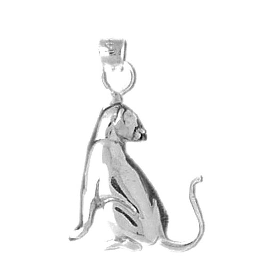 Sterling Silver Cat Pendant