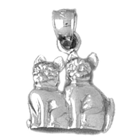 Sterling Silver Cat Pendant