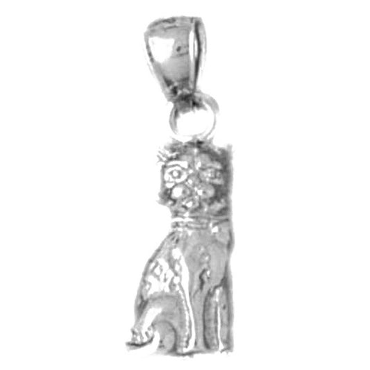 Sterling Silver Cat Pendant