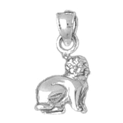 Sterling Silver Cat Pendant