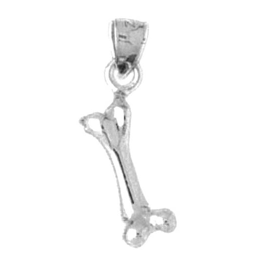 Sterling Silver Dog Bone Pendant