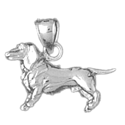 Sterling Silver Dog Pendant