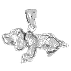 Sterling Silver Cockerspaniel Dog Pendant