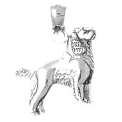 Sterling Silver Dog Pendant