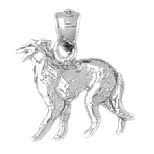 Sterling Silver Hound Dog Pendant