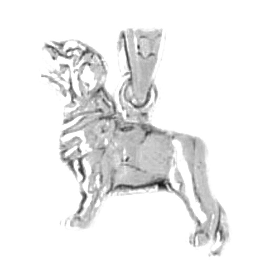 Sterling Silver Labrador Dog Pendant