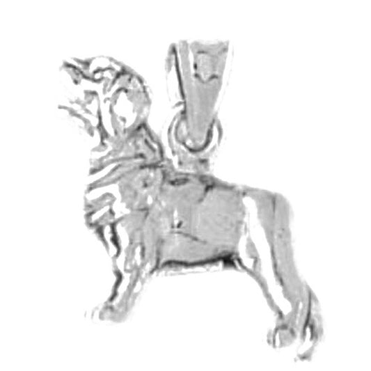 Sterling Silver Labrador Dog Pendant