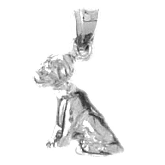 Sterling Silver Dog Pendant