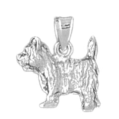 Sterling Silver Dog Pendant