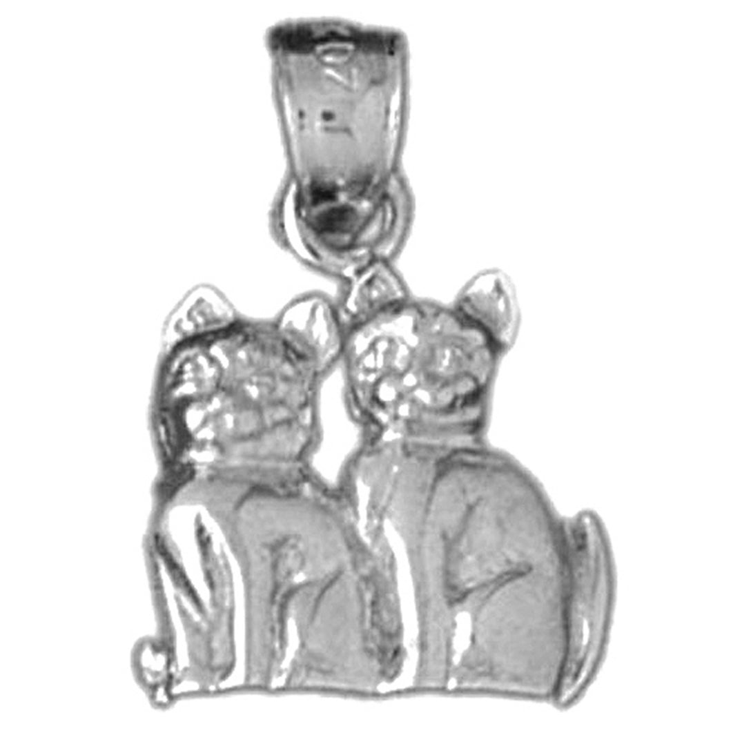 Sterling Silver Cat Pendant